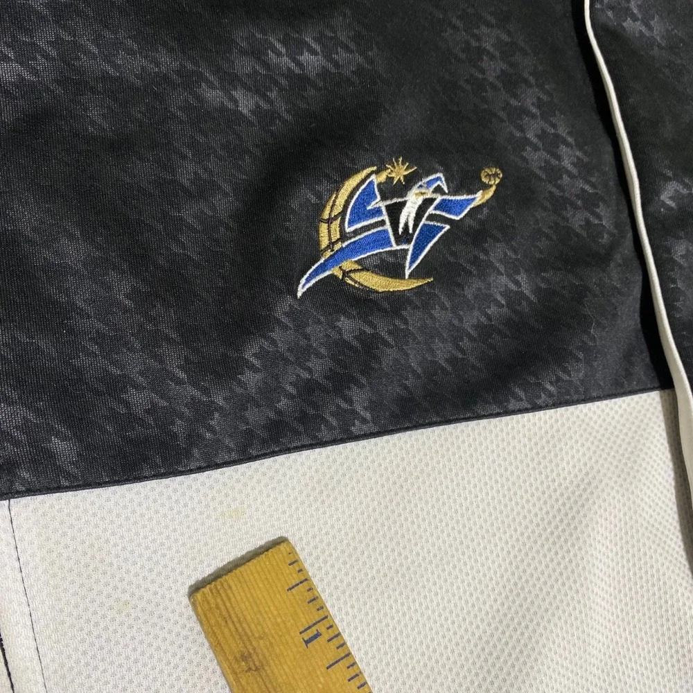 Adidas NBA Washington Wizards Track Jacket Mens 3XL Vintage Black Blue Full Zip